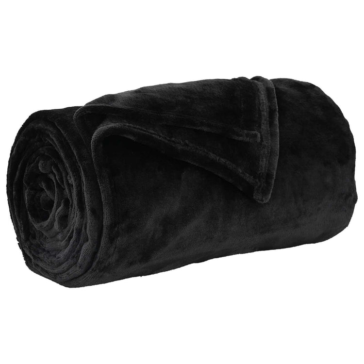Vidaxx plaid noir 220 x 240 cm polaire
