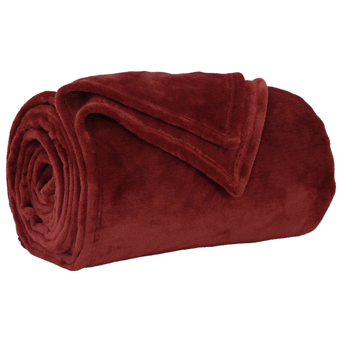 Vidaxx plaid rouge bordeaux 220 x 240 cm polaire