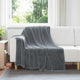 Vidaxl tapis 6 pcs gris foncé 150 x 200 cm polaire
