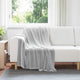 Vidaxl tapis 6 pcs gris 130 x 150 cm polaire