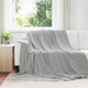 Vidaxl tapis 6 pcs gris 240 x 270 cm polaire
