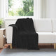 VidaXL tapis 6 pcs noir 130 x 150 cm polaire