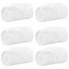 VidaXL tapis 6 pcs blanc 220 x 240 cm polaire