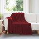 VidaXL tapis 6 pcs rouge bordeaux 150 x 200 cm polaire