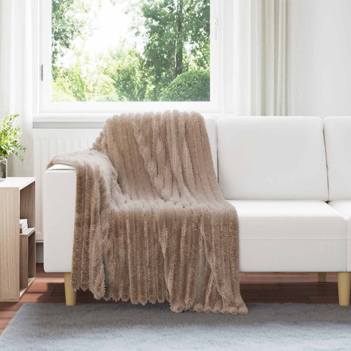 Vidaxx plaid chameau 150 x 130 cm polaire