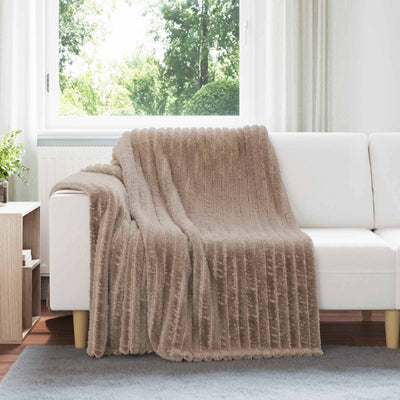 Vidaxl plaid camel 200 x 150 cm polaire