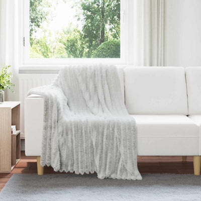 Vidaxx plaid gris 150 x 130 cm polaire