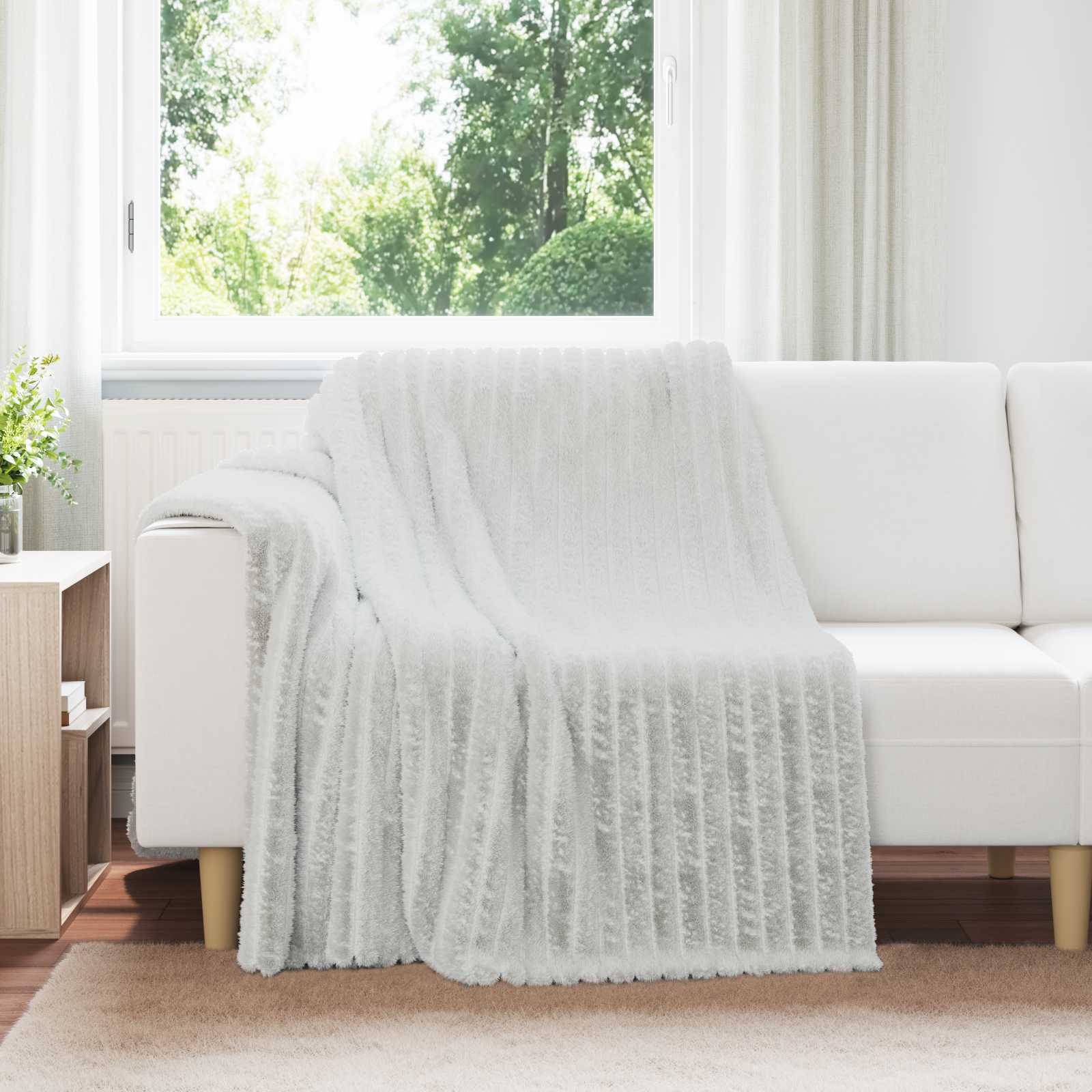 Vidaxx couverture gris 200 x 150 cm polaire