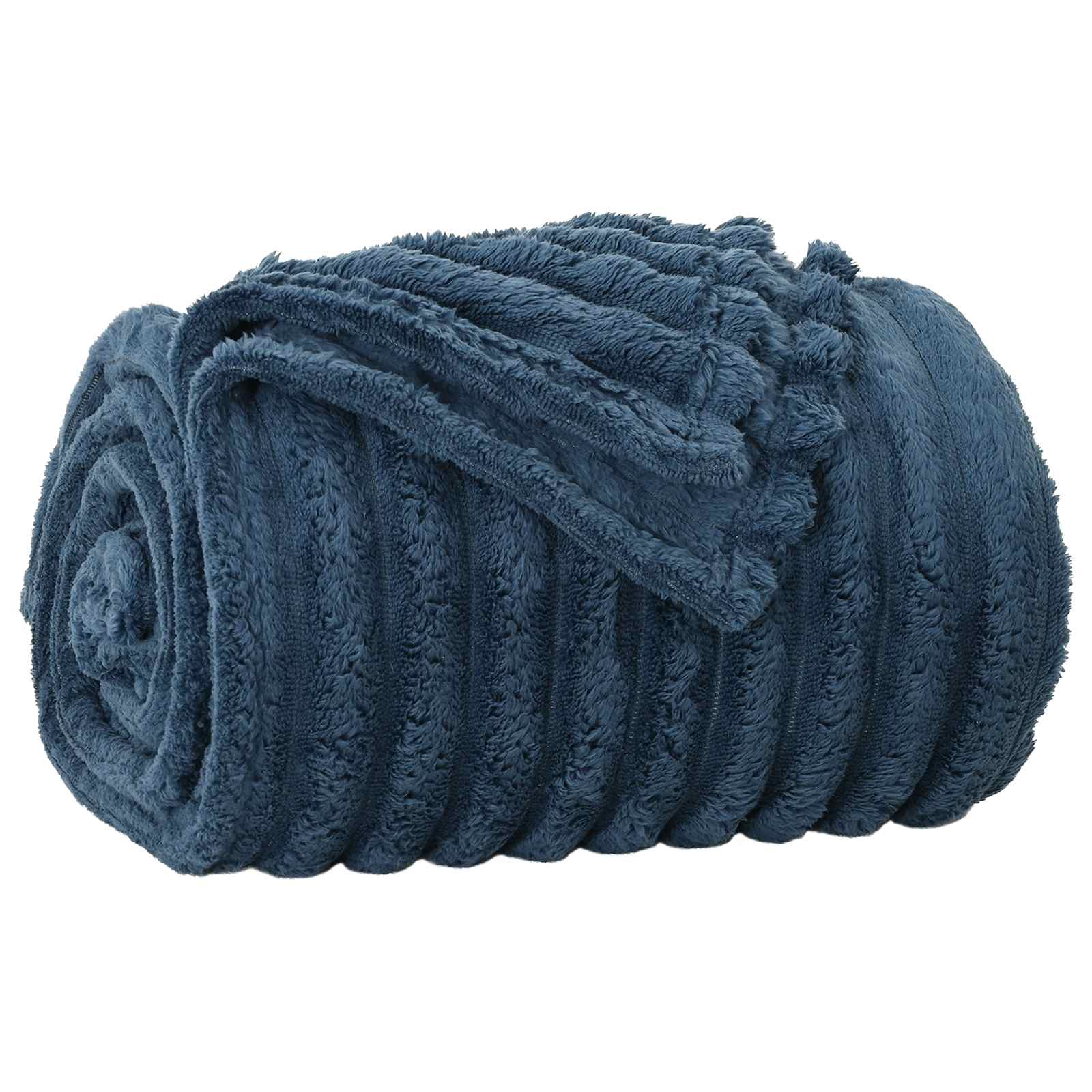 Vidaxx plaid bleu marine 150 x 130 cm polaire