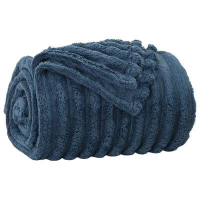Vidaxx plaid bleu marine 270 x 240 cm polaire