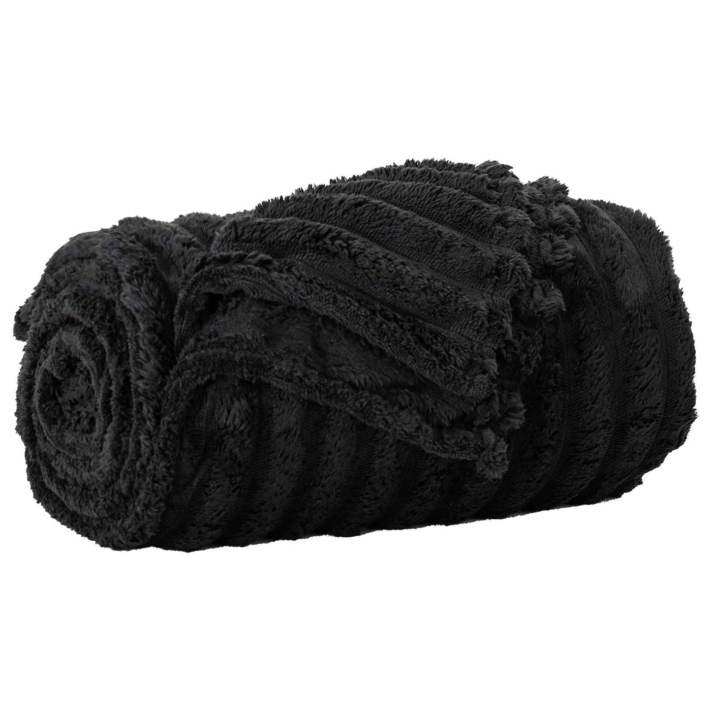 Vidaxx plaid noir 150 x 130 cm polaire