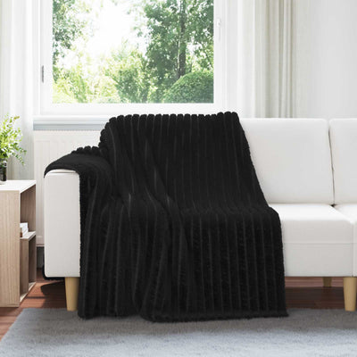 Vidaxx plaid noir 200 x 150 cm polaire