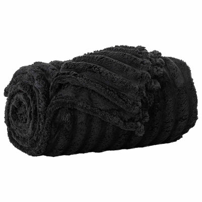 Vidaxx plaid noir 200 x 150 cm polaire