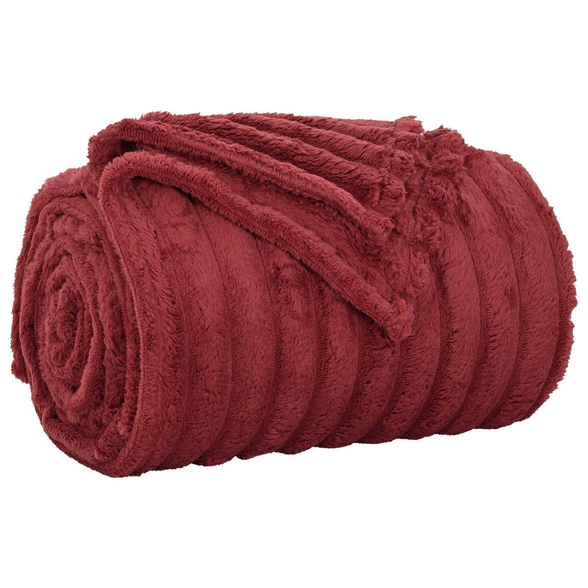 Vidaxx plaid rouge bordeaux 150 x 130 cm polaire