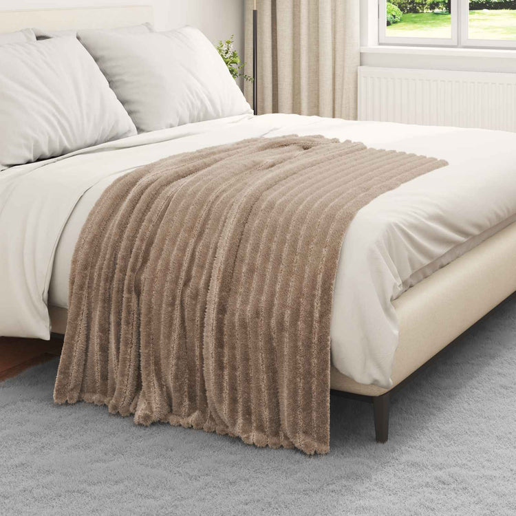 VidaXL tapis 6 pcs camel 150 x 130 cm polaire