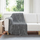 Vidaxl tapis 6 pcs gris foncé 150 x 130 cm polaire