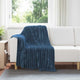 VidaXL tapis 6 pcs bleu marine 150 x 130 cm polaire