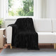 VidaXL tapis 6 pcs noir 150 x 130 cm polaire