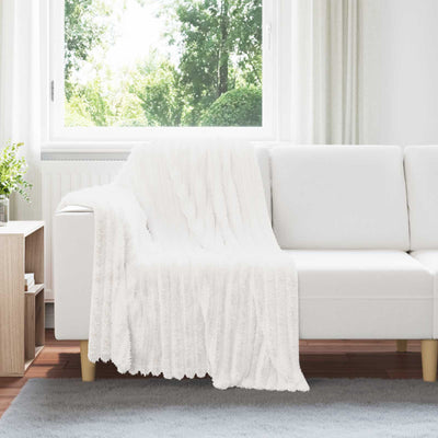 VidaXL tapis 6 pcs blanc 150 x 130 cm polaire