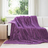 Vidaxl tapis 6 pcs violet 270 x 240 cm polaire