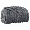 Vidaxl plaid gris foncé 150 x 130 cm polaire