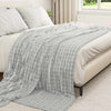 Vidaxx plaid gris 240 x 220 cm polaire