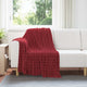 Vidaxx plaid rouge bordeaux 150 x 130 cm polaire