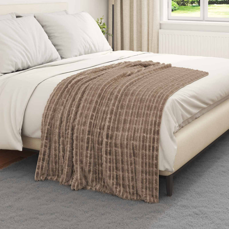 VidaXL tapis 6 pcs camel 150 x 130 cm polaire