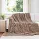 Vidaxl tapis 6 pcs camel 270 x 240 cm polaire