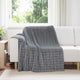 Vidaxl tapis 6 pcs gris foncé 200 x 150 cm polaire