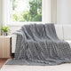 Vidaxl tapis 6 pcs gris foncé 240 x 220 cm polaire