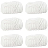 VidaXL tapis 6 pcs blanc 240 x 220 cm polaire
