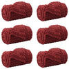 VidaXL tapis 6 pcs rouge bordeaux 150 x 130 cm polaire