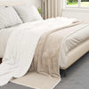 Vidaxl plaid beige 220 x 240 cm polaire