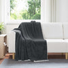 Vidaxl plaid gris foncé 130 x 150 cm polaire