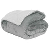Vidaxx plaid gris 130 x 150 cm polaire
