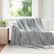 Vidaxx plaid gris 220 x 240 cm polaire