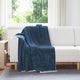 Vidaxx plaid bleu marine 130 x 150 cm polaire