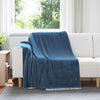 Vidaxx plaid bleu marine 150 x 200 cm polaire