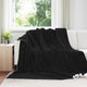 Vidaxx plaid noir 240 x 270 cm polaire