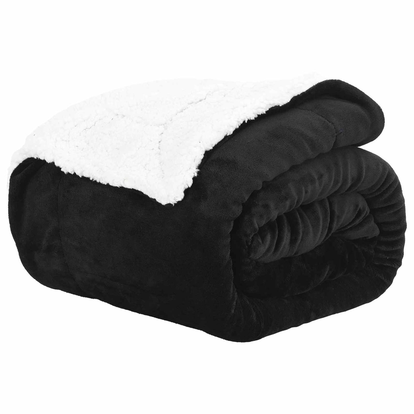Vidaxx plaid noir 240 x 270 cm polaire