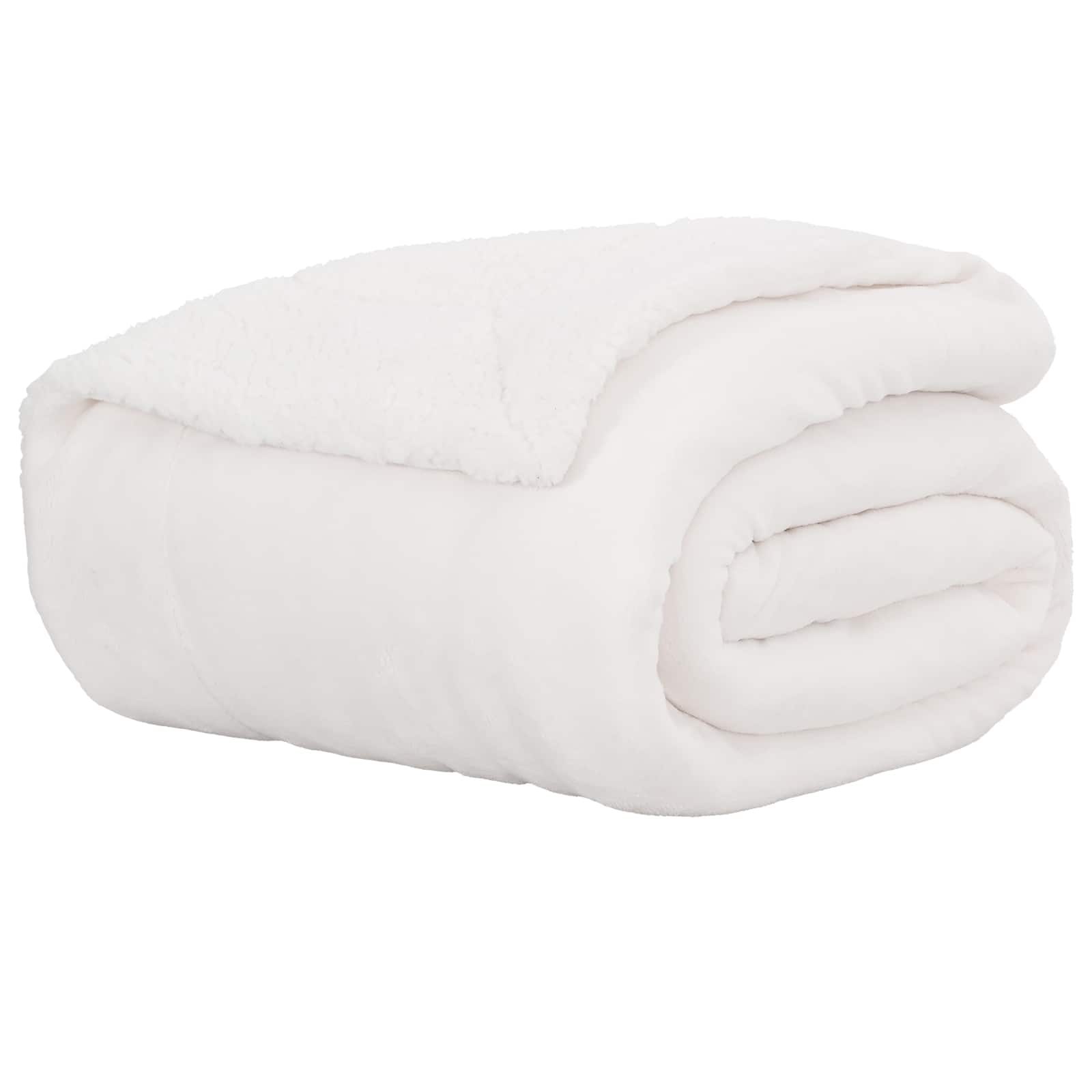 Vidaxx plaid blanc 240 x 270 cm polaire