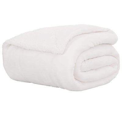 Vidaxx plaid blanc 240 x 270 cm polaire