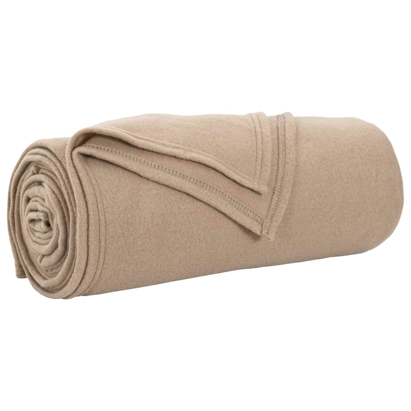Vidaxl plaid camel 170 x 130 cm polaire