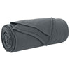 Vidaxl plaid gris foncé 240 x 220 cm polaire