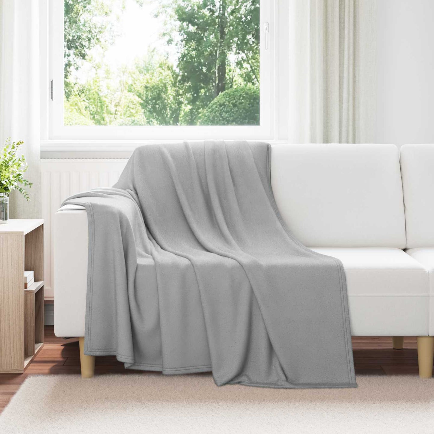 Vidaxx couverture gris 200 x 150 cm polaire