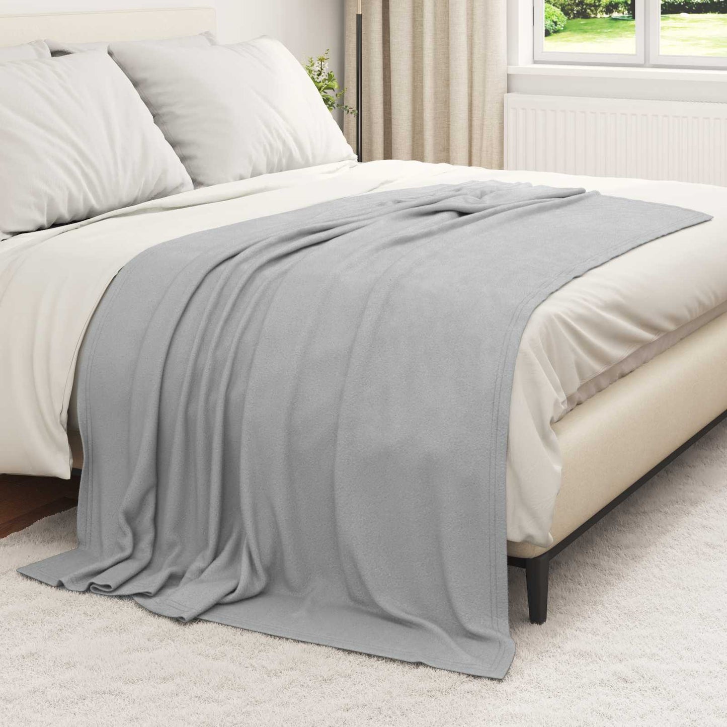 Vidaxx couverture gris 200 x 150 cm polaire