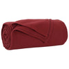 Vidaxx plaid rouge bordeaux 270 x 240 cm polaire
