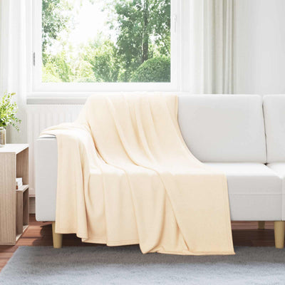 Vidaxl plaid crème 200 x 150 cm polaire