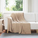 Vidaxl tapis 6 pcs camel 200 x 150 cm polaire